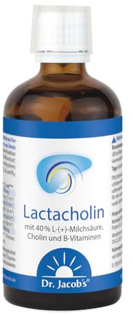 Dr. Jacob’s Lactacholin 100 ml I für Stoffwechsel, Leber- und Nervenfunktion¹ I fruchtig-süß I mit Cholin I ohne Zucker I 66 Portionen