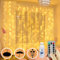 300 LED Curtain Lights, USB Plug in Window Lights 3m x 3m 8 Modes Remote Control Fairy Light Waterproof LED Copper String Lights for Outdoor Indoor Wedding Party Garden Bedroom Decoration