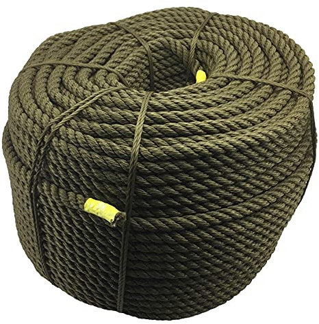 RopeServices UK - 24mm Synthetic Olive Decking Rope x 10m Decorative Garden Rope, Balustrade