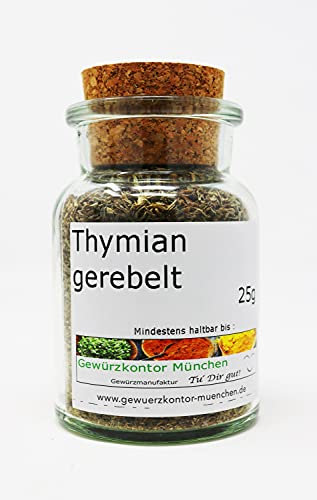 Thymian gerebelt 25g im Glas Gewürzkontor München