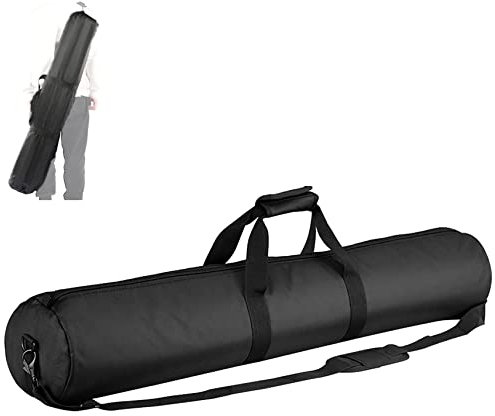 HengMing 125x20cm Bolsa de Trípode Portátil, Correa de Hombro de Aslmohadilla de Nylon Ajustable, Bolsa de Transporte Portátil de Trípode de Estudio, Portalámparas, Trípode único
