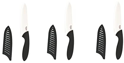 Lot De 3 Couteaux En Céramique Avec étui - 24 Cm - Noir