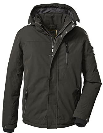 G.I.G.A. DX (GIGEQ Casual funktionell jacka för män med avtagbar huva GW 37 MN JCKT, grönantracit, S, 38541–000