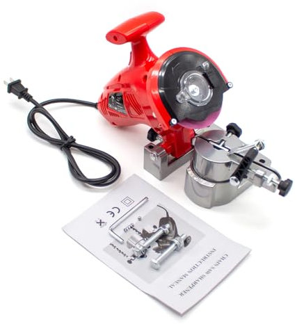 Toplionace 220V Elektrisk Kedjeslip, 250W Bänk Kedjeslipmaskin Bärbar Kedjeslipare, 7500rpm