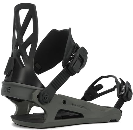 Ride C-4 Men's Snowboard Bindings, Black, M