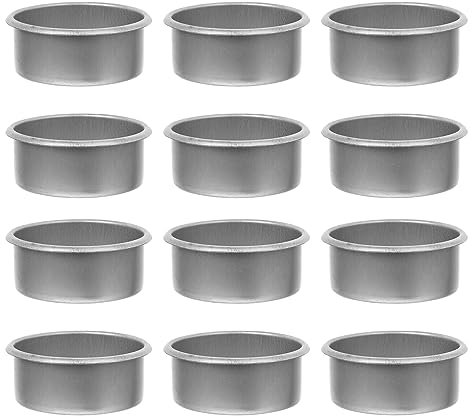 20 Pièces Bougeoirs Tasses Rond Bougeoir Tasse Bougie Anti-Goutte Protecteurs Attrape-Gouttes Boîtes De Bougies Chauffe-Plat Conteneurs pour Empêcher La Cire De Couler