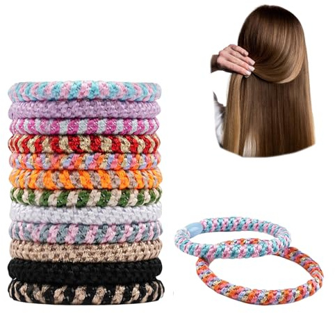 12 Stück Haargummi Damen Set,Haargummi Original,haargummi Armband,Haarschonende Haargummis Mädchen