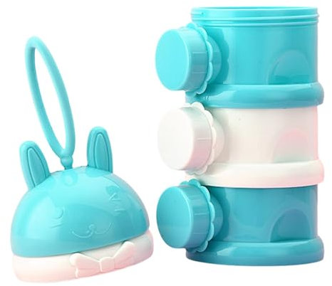 Distributeur de formules – Conteneur de stockage de collations à 3 couches – Boîte de formule portable, récipient de lait en poudre anti-déversement, boîte à lait