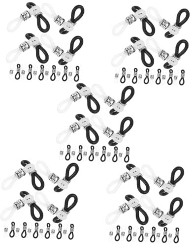 SHINEOFI 100piezas Conectores De Silicona Para Cadenas De Gafas Antideslizantes y Reemplazo Para Sujetar Anteojos Accesorios Prácticos Para Deportivo y