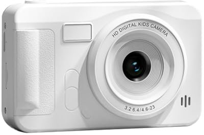 Sefdrert Fotocamera digitale 4K 44 Megapixel Fotografia HD CCD Viaggio Selfie Pocket Studenti Campus Selfie Fotocamera Bianca