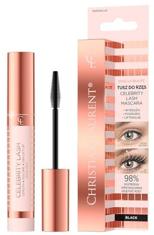 Christian Laurent Pour La Beauté Celebrity Lash Mascara - Verlängernd, Volumenverstärkend & Liftend - 7 ml