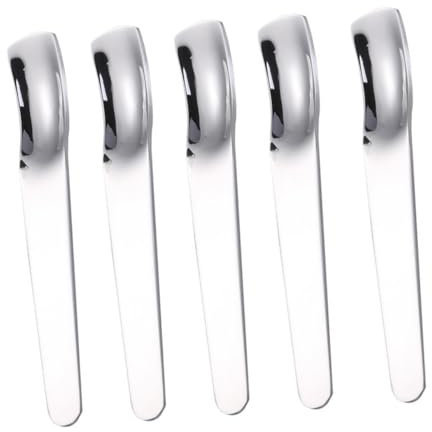 Cabilock Cucharas Para Helado Postre y Mezcla 5 Cucharas De Acero Inoxidable De Postre