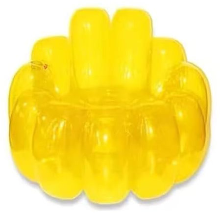 Peakjune Transparente aufblasbare Couch,Transparentes aufblasbares Campingsofa,transparenter aufblasbarer Stuhl,Transparentes aufblasbares Sofa,für Kinderzimmer,Wohnzimmer,Schlafzimmer.