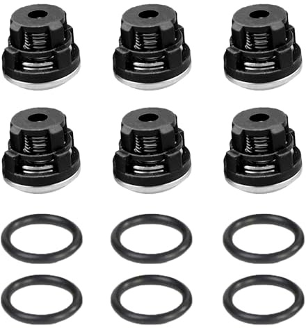 Pumpen-Rückschlagventil-Set, 15 mm, passend für EPW-1506-5A EPW-3WZ-1509A EPW-1510A EPW-3WZ-1512A EPW-3WZ-1509C5 Hochdruckreiniger-Pumpen, 6 Stück