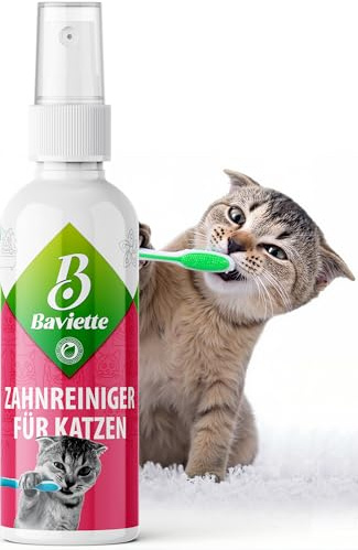 Baviette Zahnreiniger für Katzen 100 ml – Sanfte Mund- & Zahnfleischpflege ohne Katzen Zahnbürste – mikrobiologisch inspirierte Maulpflege, geruchsneutral, alkoholfrei & ohne Duftstoffe
