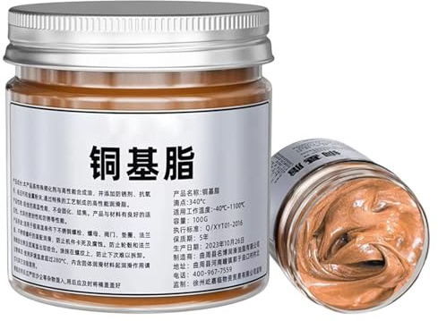 Grasso Al Rame | Composto Antigrippante Al Rame - 100g Impermeabile, Antiruggine, Resistente Calore E Non Indurente Per Cerniere Delle Porte Freni Assali Giunti Ingranaggi