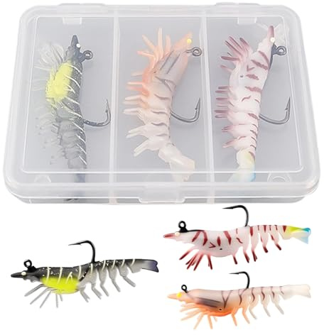 Räkor Simmandebeten för fiske Lätt att, Mjuk, Färgsprakande och Levande