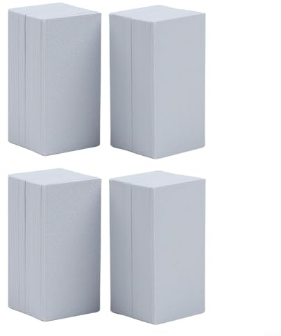 4 paia di magneti per tende, antivento, clip magnetiche per tende, tovaglie, bandiere, supporto piccolo, 5 x 2,5 x 1,25 cm, 3 colori (grigio)