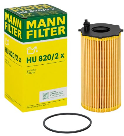 MANN-FILTER, HU 820/2 x Ölfilter | Für PKW, Hohe Filtrationsleistung, Optimaler Motorschutz, Hochwertige Dichtung, Echte OE-Technologie