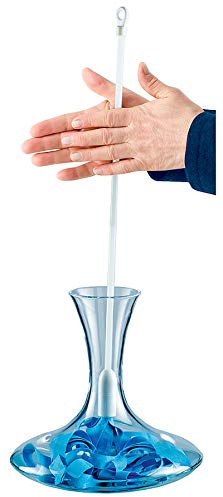 Evonell CleanTwister Karaffen und Vasentrockner Dekanterreiniger Farbe: blau