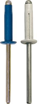 Restagraf - Rivets Expansés Bleus, Blancs pour Plaques d'Immatriculation - Diamètre 4 mm - Fixation Durable sur Carrosserie ou Support Plastique - Réf. 225108 - Blister de 8