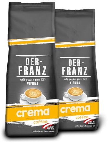 Der-Franz Crema caffè, macinato, 2 x 500 g