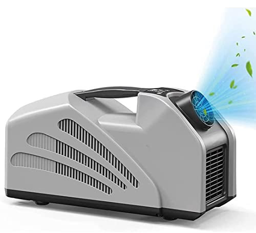 Climatiseur portable pour camping-car, refroidisseur d'air extérieur mobile avec refroidissement de 2350 BTU, faible consommation d'énergie 24 V 240 W pour camion, camping-car, tente, voyage/RV.