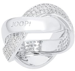 Joop! Damen-Damenring 925er Silber 132 Zirkonia 60 Silber 32013221