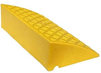 ANSNOW Laderampen, Gelbe Kunststofframpen, Matte Für Den Außenbereich, Sonnenschutz, Fahrzeugrampen, Schulkrankenhaus, Bordsteinrampen, Größe: 50 X 27 X 14 cm/Gelb/50 * 27 * 14Cm