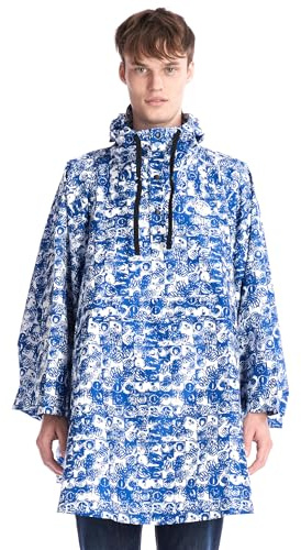 Inter - Giacca/Poncho Impermeabile, Collezione Esclusiva Rain, Unisex-Adulto, Adatta per Tutte le Stagioni e Occasioni, Prodotto Ufficiale