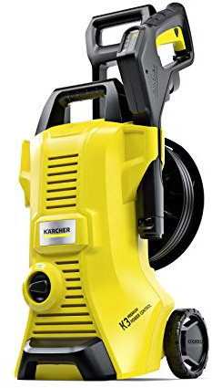 Kärcher K 3 - Idropulitrice ad Alta Pressione, 1600W, 120 bar Idropulitrice elettrica professionale & Kit di Raccordo per Idro, Tubo da 3/4, 10 m, Giallo/Nero