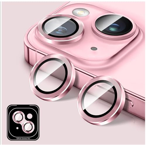 Kucheed Camera Lens Protector Compatible for iPhone 12/12 Mini, Tempered Glass Camera Cover Screen Protector, Automatic Alignment Metal Individual Rings, HD Anti-Scratch Phone Accessories