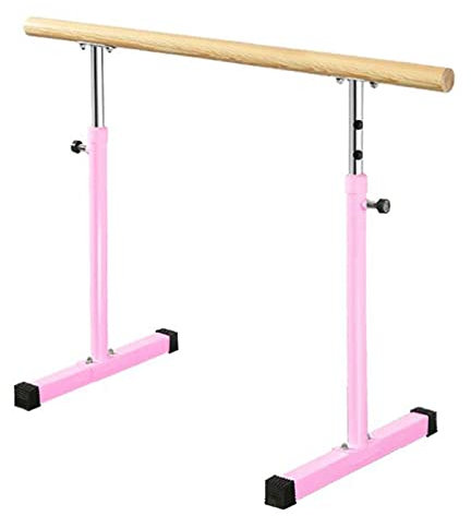 ISCBAFYX Studio-Ballettstange, Mobile Hebe-Ballettstange, tragbar für Zuhause oder im Studio, freistehende, verstellbare Stange für Stretch, Pilates, Tanz oder aktives Training (Farbe: Weiß, Größe: