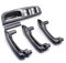 NEWFUN Cubierta de Manija de Puerta para Golf 4 Fit Je-tta MK4 Bo-ra 1998-2004, Embellecedor del Panel de Mandos del Elevalunas Principal en Fibra de Carbono