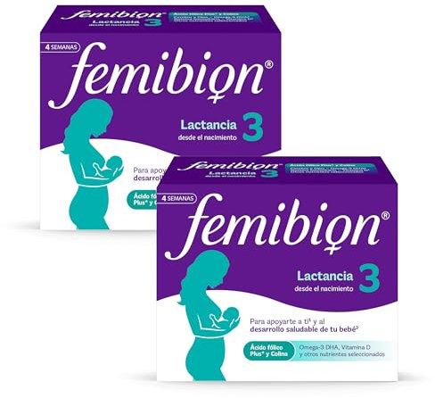 Femibion 3 - Suplemento Postparto - 28 Comprimidos + 28 Cápsulas - DHA, Vitaminas y Minerales - Sin Gluten ni Lactosa (2)
