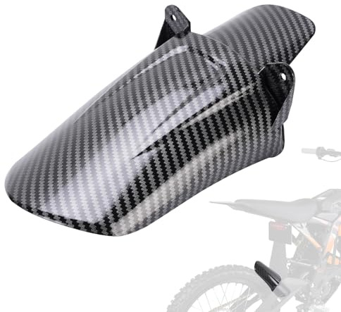 WODHMIEY Sur-Ron Electric Dirt Bike Mudguard, Carbon Fiber Style, Lightweight and Strong, Keeps Rider and Seat Clean, Easy-to-Install Replacement for Sur-Ron Electric Dirt Bikes (Rear Wheel)