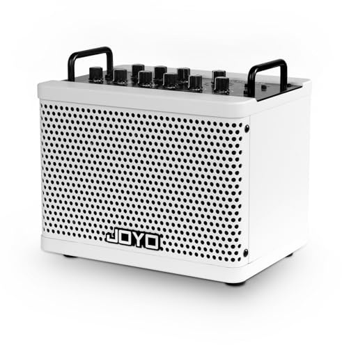 JOYO 15 W Tragbarer Bassverstärker – 9 Verstärkermodelle + 6 Effekte (Modulation, Looper&Rhythmusmaschine) | Wiederaufladbarer Akku | Digitale Modellierung | zum Üben und für kleine Konzerte (DC-15B)