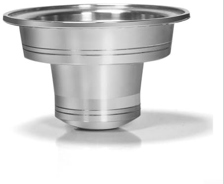 Convertidor de cápsulas de café de acero inoxidable, adaptador de cápsula de café reutilizable, filtro de soporte de cápsulas grande a pequeño para máquinas de café en línea