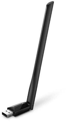 Adaptador USB WiFi Dual Band AC600, USB 2.0, 1 Antena de Alta Ganancia - Conexión rápida y Estable para PC y laptops.