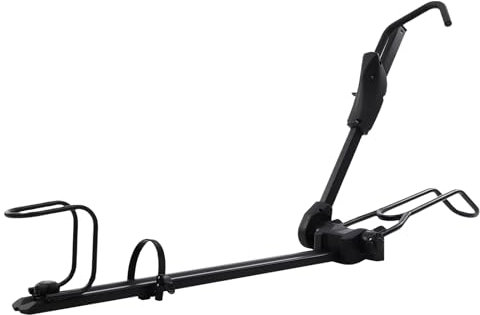 Mqwdxzfes Universal Fahrrad Dachträger, Dachgepäckträger mit Doppeltem Diebstahlschutz, Klappbarer Fahrrad Dachträger, Relingträger Autodachmontage Aufrecht Aluminium Fahrräder für Fahrräder