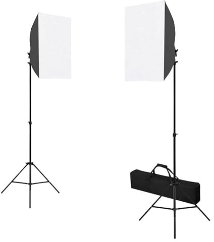 Fotostudio-Set mit Softboxen und Reflektor für professionelle Fotografie - Lichtsteuerung für perfekte Ausleuchtung, ideal für Porträts und Produktfotos