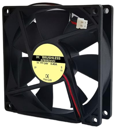 UNTERING 9025 90mmx25mm Computer PC Case Fan 24V 0.4A 3500RPM 81.47CFM Brushless Cooling Replacement For PC Desktop High Speed