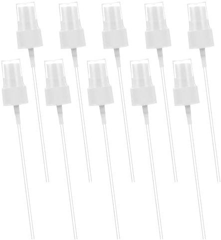 ValueBargain Spray Bottle Top, 10 Pack Sprayer Tops Replacement White Plastic Spray Pump for Bottles Replacement Sprayer Top for Toner, Essential Oil & Home Kitchen Refillable