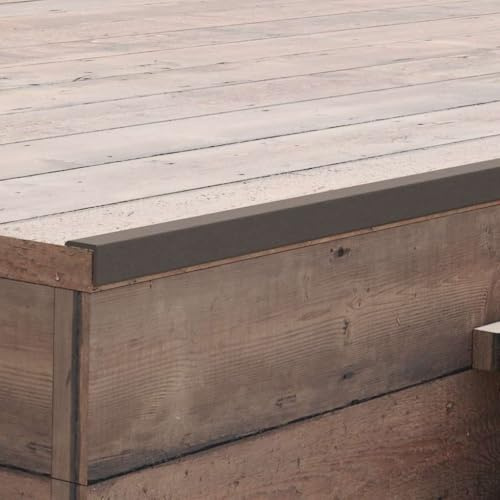 Lumanois Profili Angolari per Bordi 5 pz in WPC 170 cm Marrone Scuro, Articoli di ferramenta,Materiali da Costruzione,Pavimenti e tappeti, 5.86kg-45022