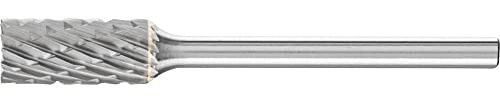 PFERD TOOLS HM-Frässtift, Zylinderform ZYAS mit Stirnverzahnung, Zahnung 3 PLUS, Frässtift-ø 6mm, Schaft-ø 3mm, Länge 43mm, 21200483 – für universelle Anwendungen auf den wichtigsten Werkstoffen