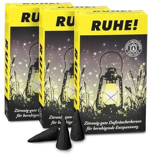 Crottendorfer 3er-Pack Outdoor Räucherkerzen Set. Perfekter Schutz für Camping, Garten, Terrasse & Draußen - Made in Germany