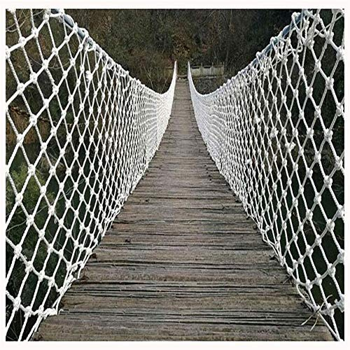 WGE Absturzsicherungsnetz, Kinderschutznetz - 1M X 20M (3Ft X 65,6Ft), Geflochtenes Seil-LKW-Frachtanhänger-Netzwerk