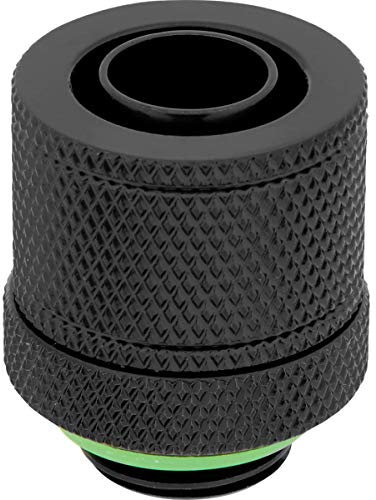 Corsair Hydro X Serie, XF Compression DI/DE 10/13 mm, Confezione da Quattro Raccordi (BSPP G1/4 Filettaturam, Ottone Massiccio Durata, Tenuta Estrema, Compatibilità con di Adattatori Hydro X) Nero