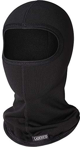 Ladeheid Sturmhaube Kinder Skiunterwäsche Kinder Thermoaktiv Bequem und Atmungsaktiv LA-200 (Schwarz, One Size)