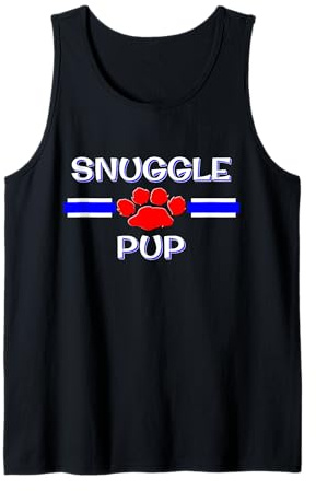 Human Snuggle Pup Play Gear, Gay BDSM Puppy PetPlay Fetish Tank Top